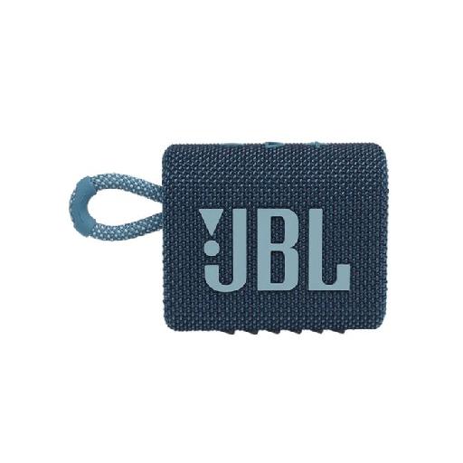JBL Go 3 Portable Bluetooth Speaker – Blue, Bluetooth V5.3, 5-Hour Playtime, IP68 Waterproof