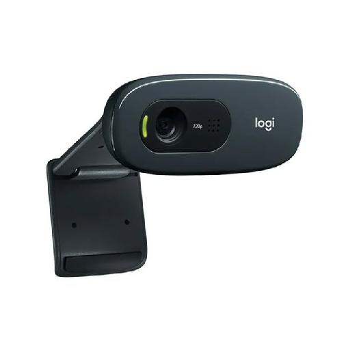 Logitech C270 HD Webcam – 720p Video, AutoFocus, Noise-Reducing Mic – Black