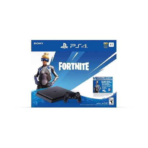 PlayStation 4 (PS4) Slim Console 1TB Fortnite Bundle – Jet Black | DualShock Controller, 4 Ports, 1TB Storage