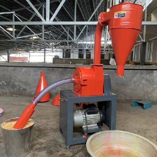 Hammer Mill Machine With Suction for Grinding Grains and Corn