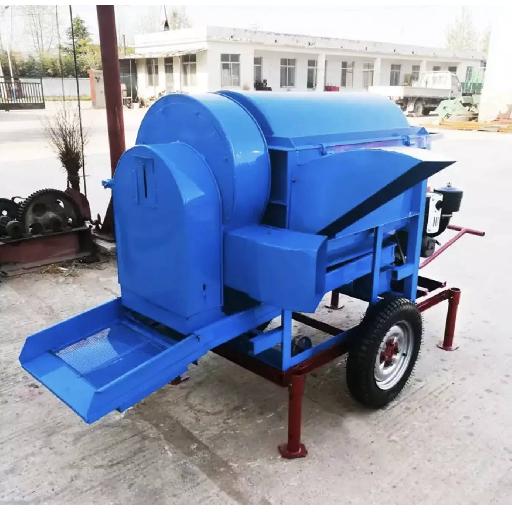 Rice Thresher Machine with Diesel Engine – Multifunction Sheller for Rice, Wheat, Sorghum & Corn