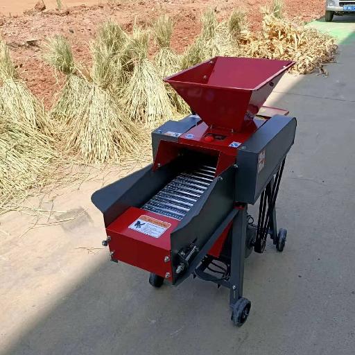 Chaff Cutter Machine – Grass Powder Chopper for Animal Feed with Funnel Conveyor