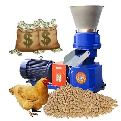 Pellet Feed Mill Making Machine For Pig, Fish, Dog, Cat, Pet Food & Livestock