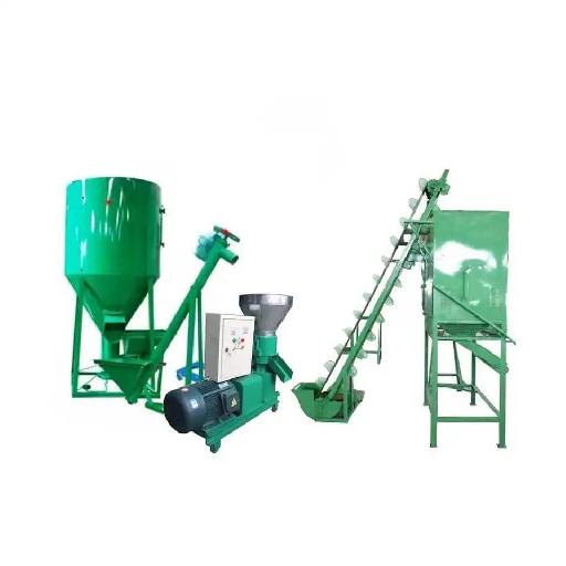 500kg/Hour Chicken Feed Pellet Machine Complete Line