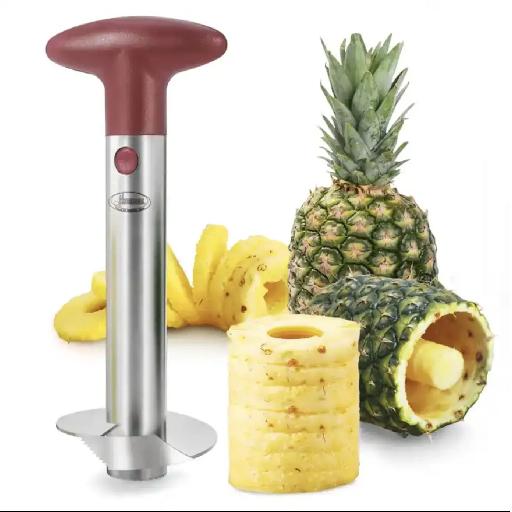 Pineapple Cutter Core Remover Peeling Machine Stainless Steel Fruit Peeler Corer Slicer Cutter