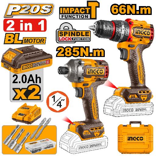 Heimwerker Ghana – 20V Lithium-Ion Cordless 2 Pieces Combo Kit – CKLI20277