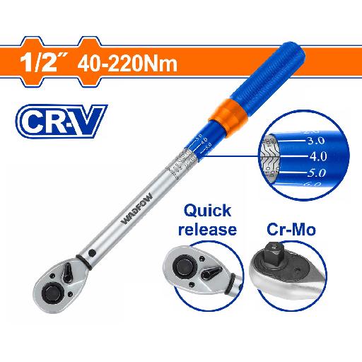 Heimwerker Ghana – 1/2-inch (40–220 Nm) Drive Preset Torque Wrench – WWQ1D12