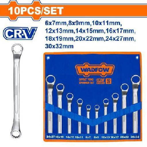 Heimwerker Ghana – 10 Pieces Offset Ring Spanner Set – WFS5M10