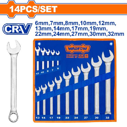 Heimwerker Ghana – 14 Pcs Combination Spanner Set (6–32mm) – WSP1M14