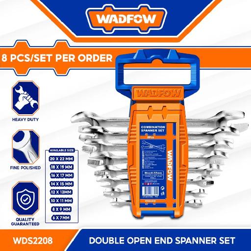 Heimwerker Ghana – 8 Pieces Double Open End Spanner Set – WDS2208