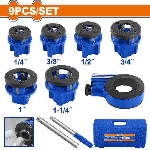 Heimwerker Ghana – 9 Pcs PVC Pipe Threading Set – WJK1D61