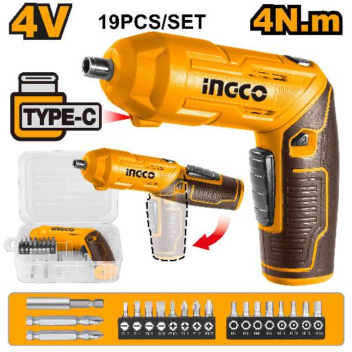 Heimwerker Ghana – 4V Lithium-Ion Cordless Screwdriver with Adjustable Handle & Work Light – CSDLI0442