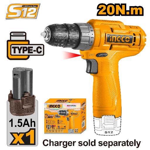Heimwerker Ghana – 12V Lithium-Ion Cordless Drill with 1.5Ah Battery – CDLI12428