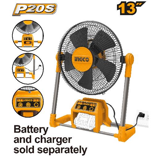 Heimwerker Ghana – 13" 20V Lithium-Ion Fan with 3 Speed Settings – CFALI2001