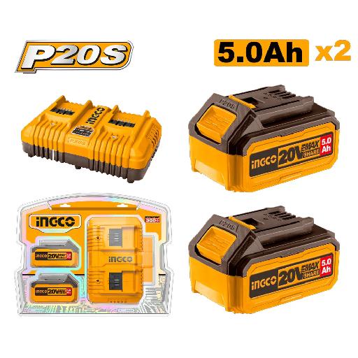 Heimwerker Ghana – 2 Pieces 20V 5.0Ah Lithium-Ion Battery Pack & Charger Kit – FBCPK2425