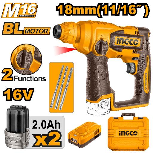 Heimwerker Ghana – 16V BL Cordless Hammer Drill 1.8J – CRHLI16168