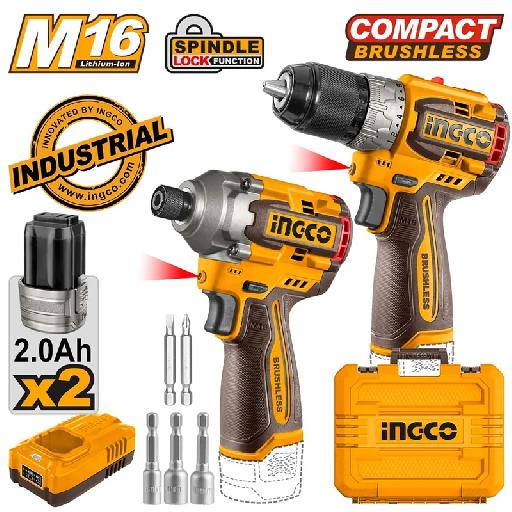Heimwerker Ghana – 16V 2.0Ah Combo Screwdriver Drill + Impact Screwdriver – COSLI240968
