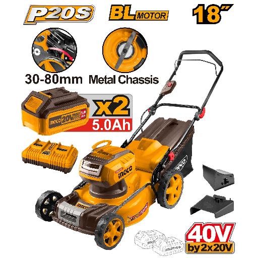 Heimwerker Ghana – 18" 40V Cordless Lawn Mower with 5.0Ah Battery – LMLI20186