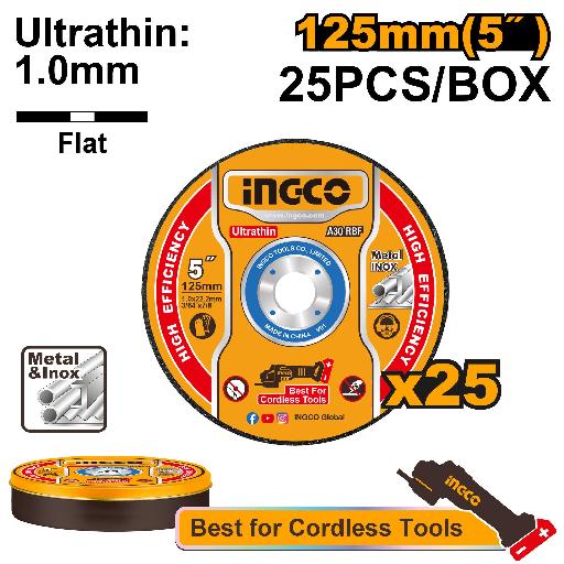 Heimwerker Ghana – 25PCs Ultra-Thin Metal Cutting Disc Set 125mm x 1.0mm – MCD1012525
