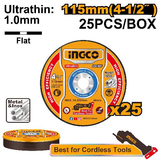 Heimwerker Ghana – 25PCs Ultra-Thin Metal Cutting Disc Set 115mm x 1.0mm – MCD11011525
