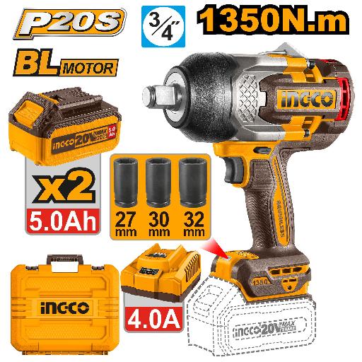 Heimwerker Ghana – 1350Nm 3/4" Lithium-Ion Cordless Impact Wrench – CIWLI20135