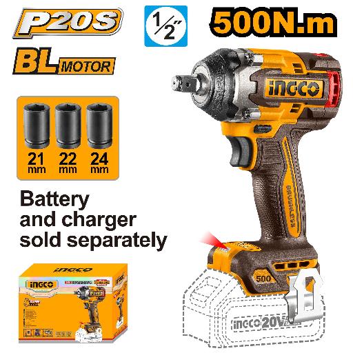 Heimwerker Ghana – 500Nm 1/2" Lithium-Ion Cordless Impact Wrench – CIWLI20501
