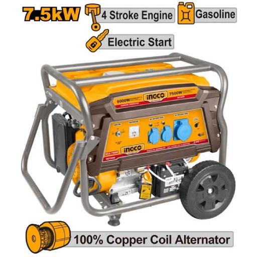 Heimwerker Ghana – 7.5KW Open-frame Gasoline Generator – GE75006