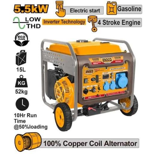 Heimwerker Ghana – 5.5KW Open-Frame Inverter Gasoline Generator – GEIF55001