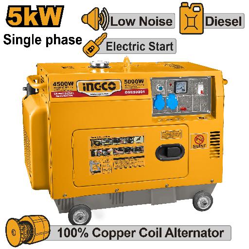 Heimwerker Ghana – 5KW Silent Single Phase Diesel Generator – GSE50001