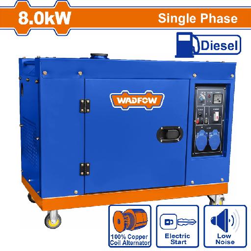 Heimwerker Ghana – WADFOW 8000W Silent Single Phase Diesel Generator – WDG2A100