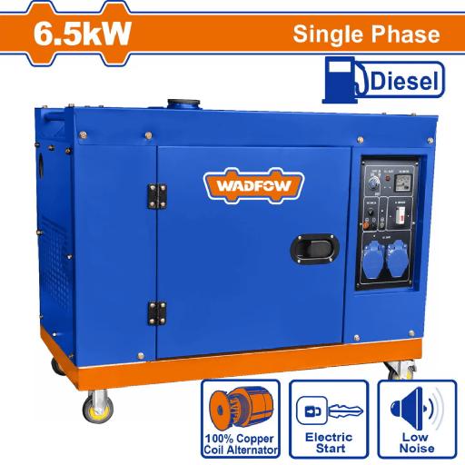 Heimwerker Ghana – 6500W WADFOW Single Phase Silent Diesel Generator – WDG2A80