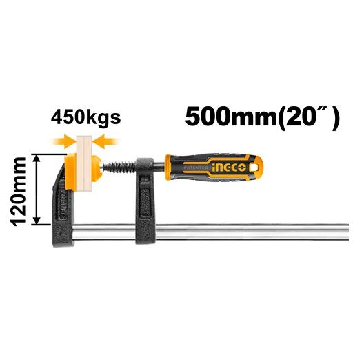 Heimwerker Ghana – F Clamp with Plastic Handle – HFC021203