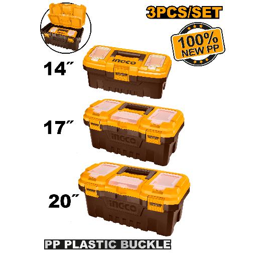 Heimwerker Ghana – 3pcs Plastic Tool Boxes Set – PBXK0301