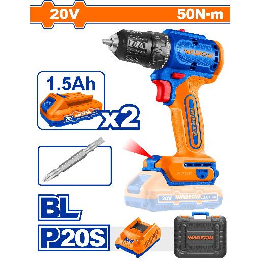 Heimwerker Ghana – 50Nm Lithium-Ion Brushless Cordless Drill 20V – WCDP552