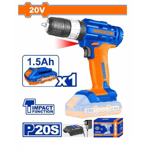 Heimwerker Ghana – 35Nm Lithium-Ion Cordless Impact Drill with 20V 1.5Ah Battery & Charger – WCDP521