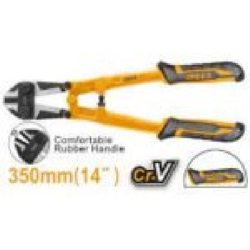 14in Bolt Cutters with CRV Blade Steel Handle & TPR Grip – HBC0842