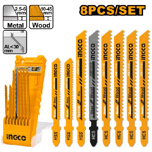 8 Pcs Jig Saw Blades Set – AKD8088