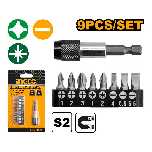 9 Pcs Screwdriver Bits Set – AKSD0071
