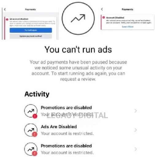Legacy - Ads Account Disabled - 100% Fix It