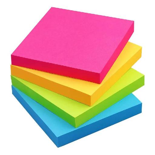 Sticky Note 76mm x 76mm – Bright, Convenient Self-Adhesive Notes