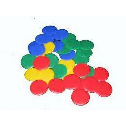 Mega Counters – Set of 100 Colorful Plastic Counting Discs