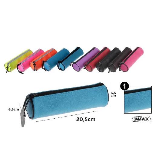Polyester Round Pencil Case – Durable & Spacious Stationery Organizer