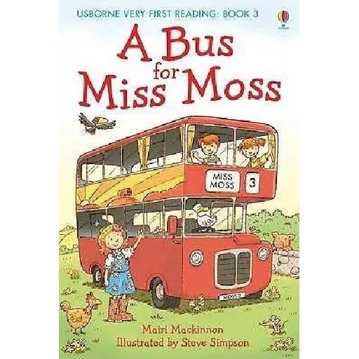 Usborne Early Reader Book: A Bus for Miss Moss – Fun Story for Beginner Readers and Parents to Share
