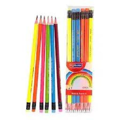Sky Glory Pencil – Pack of 12 High-Quality 2HB Pencils