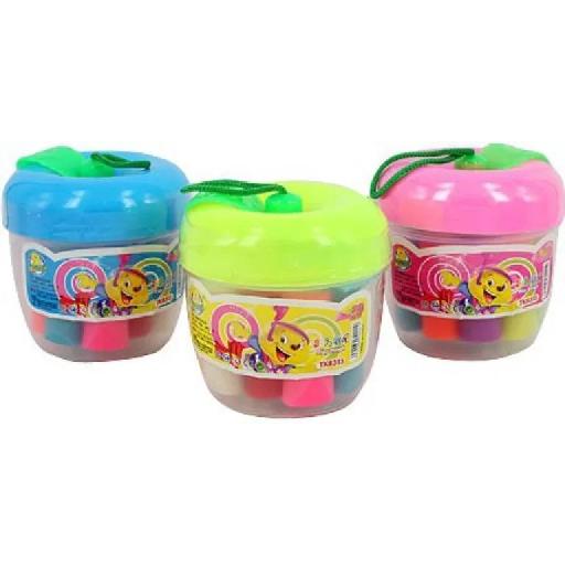 Play Dough for Kids – 10 Bright Colors with Bucket and Stencils (Pack of 2)