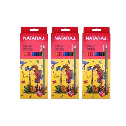 Nataraj Color Pencils – 12 Rich and Vibrant Shades for Creative Coloring