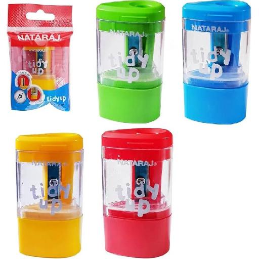 Tidy Up Pencil Sharpeners – 2-in-1 Single Hole Sharpener with Built-in Eraser