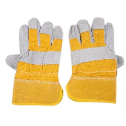 AZ SAFETY Combination Gloves – Leather Palm Work Gloves