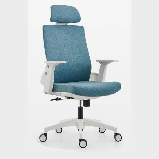 BARI Highback Chair Turquoise Polypropylene Frame Ergonomic Office Chair with High-Density Foam Seat and Back D28kg/m³ Comfortable Tall Backrest for Home Office or Study Room 124cm Height in Accra