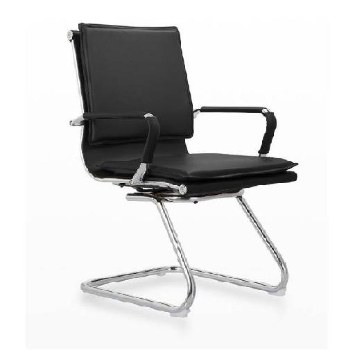 FUNCTION Midback Chair Black Polyurethane Frame Ergonomic Office Chair with High Resilience Foam Seat Comfortable Compact Design for Home Office, Study, or Workspaces 88cm Height
